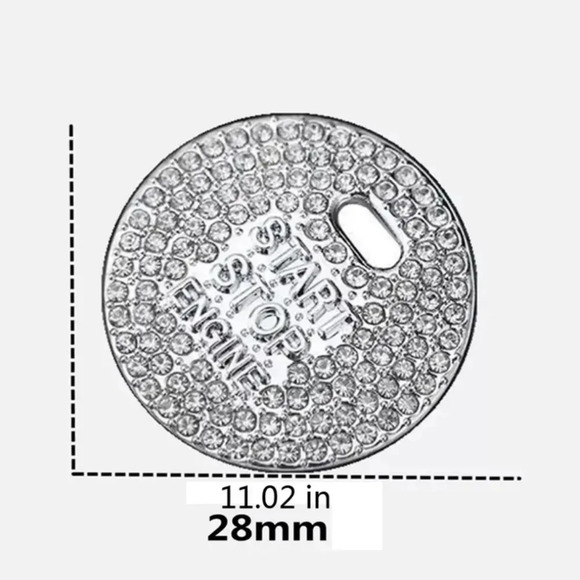 Push Start Bling Button Cover - Picture 6 of 7